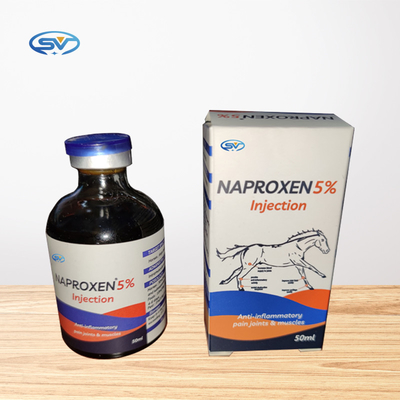 5% Naproxen 50Mg/ML ভেটেরিনারি ইনজেক্টেবল ড্রাগস অ্যান্টি-ইনফ্ল্যামেটরি রিলিভ ফিভার